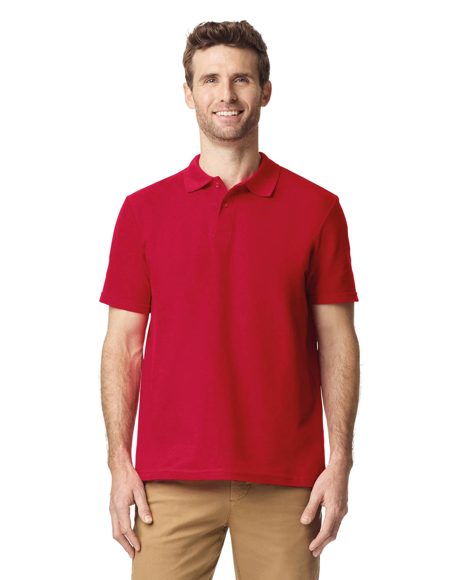 Gildan Herenpolo Softstyle Dubbele piqué