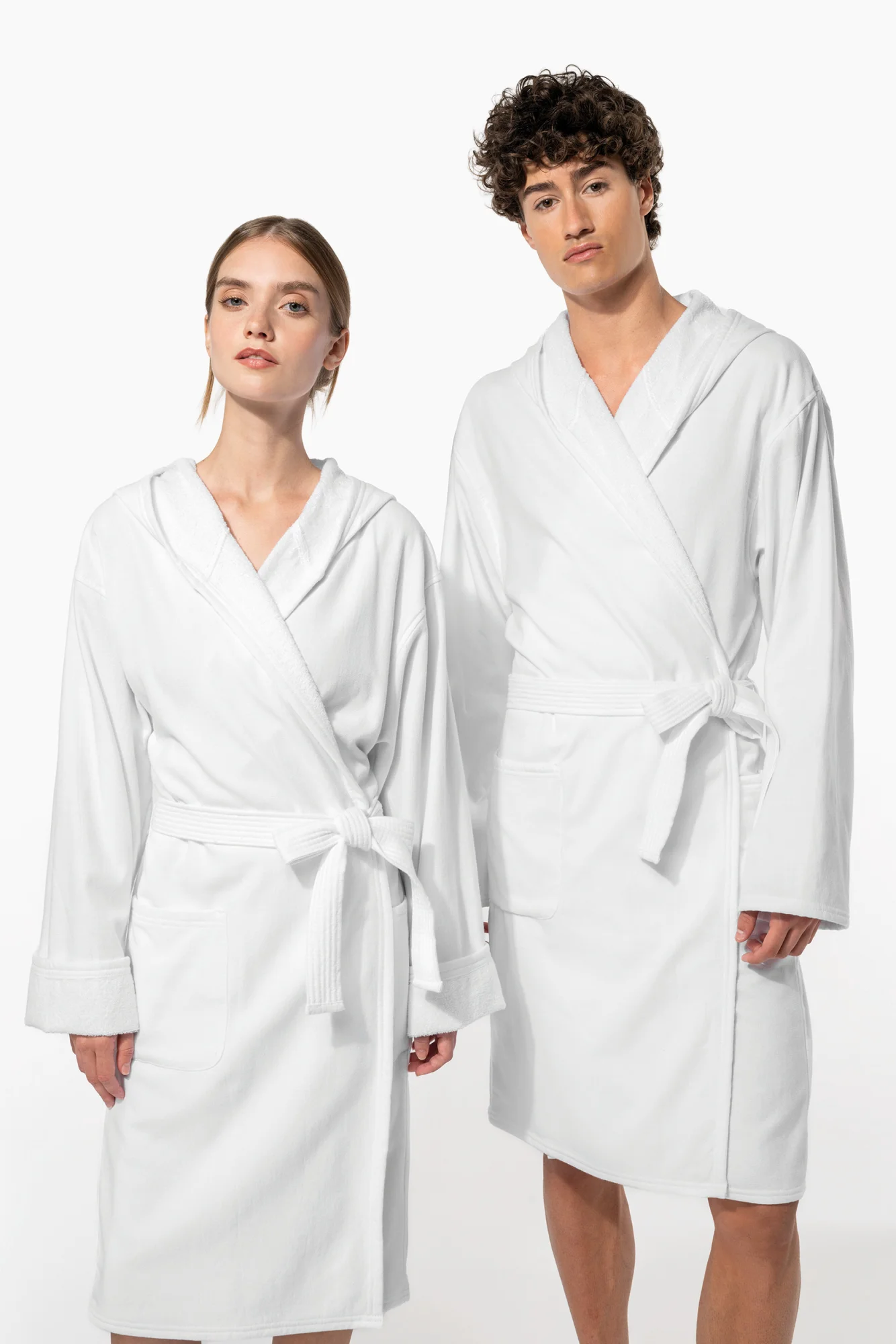 Kariban Biologische badjas met capuchon