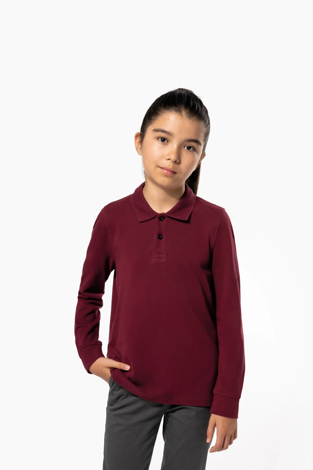 Kariban Kinderpolo lange mouwen
