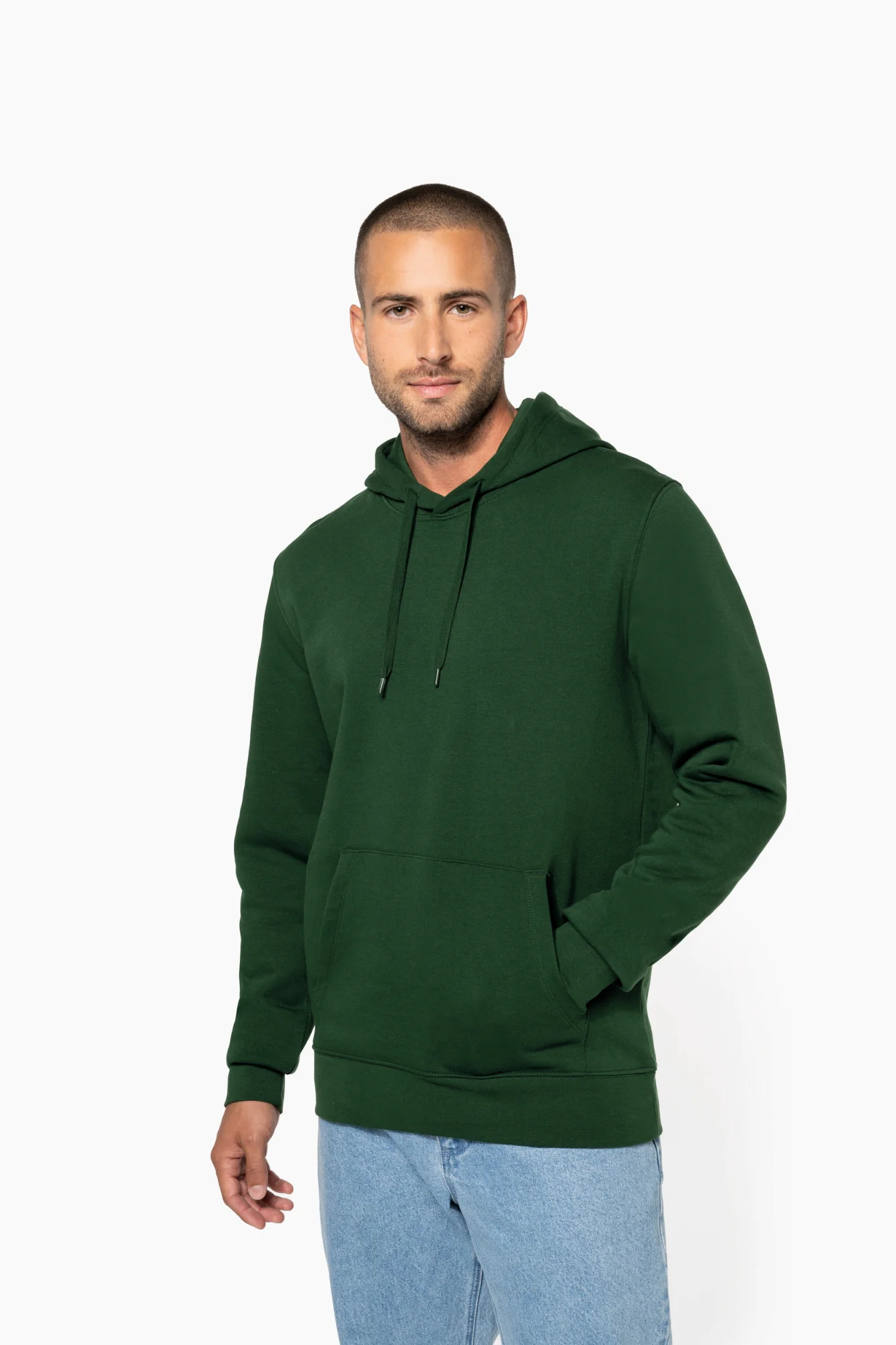 Kariban Ecologische herensweater met capuchon