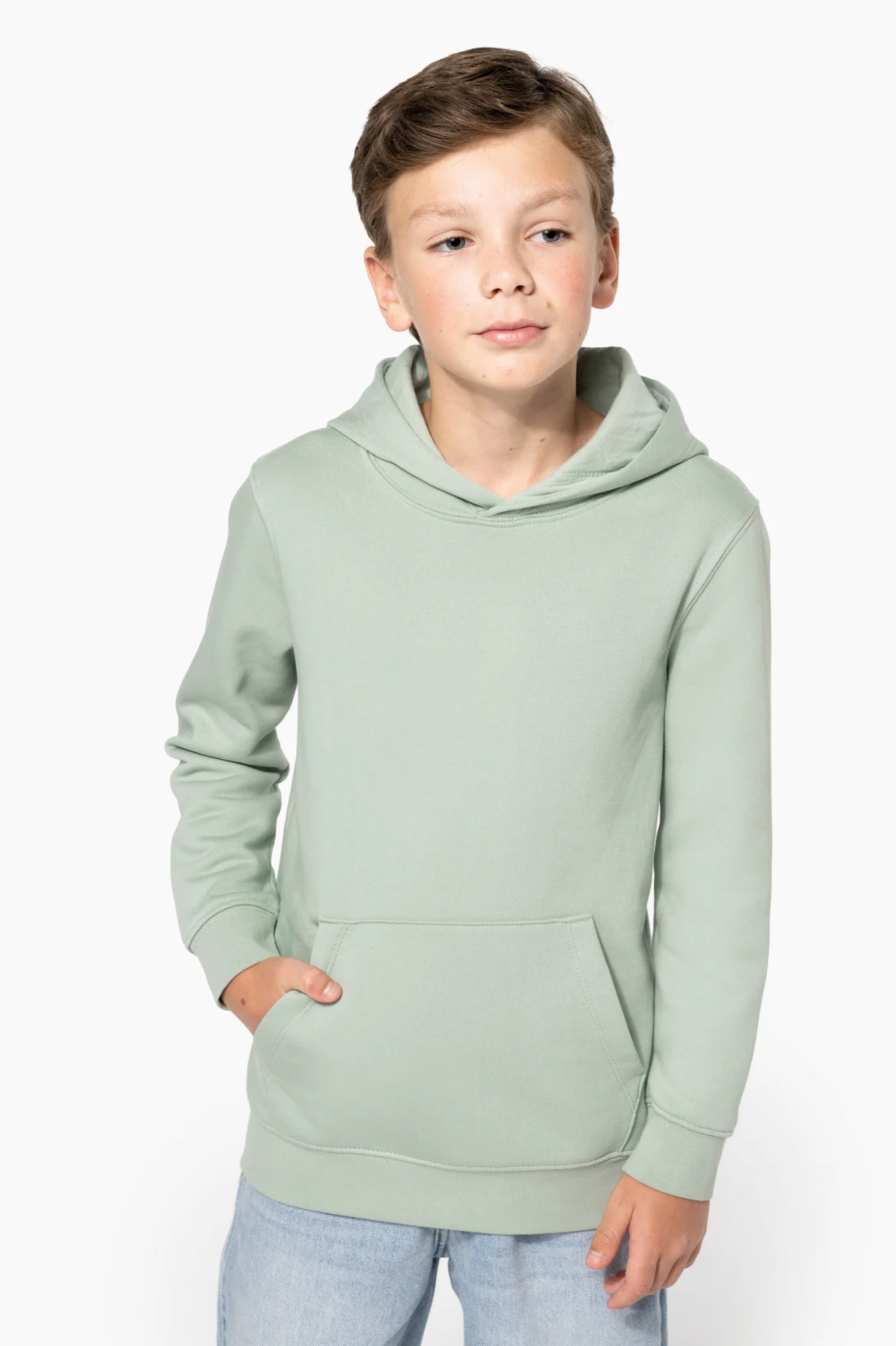 Kariban Ecologische kindersweater met capuchon