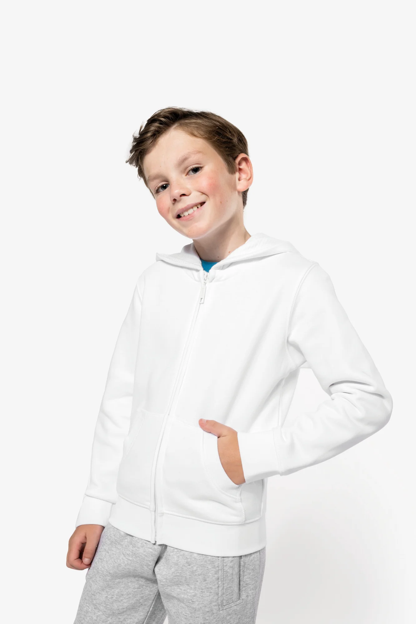 Kariban Kinder sweatvest met capuchon