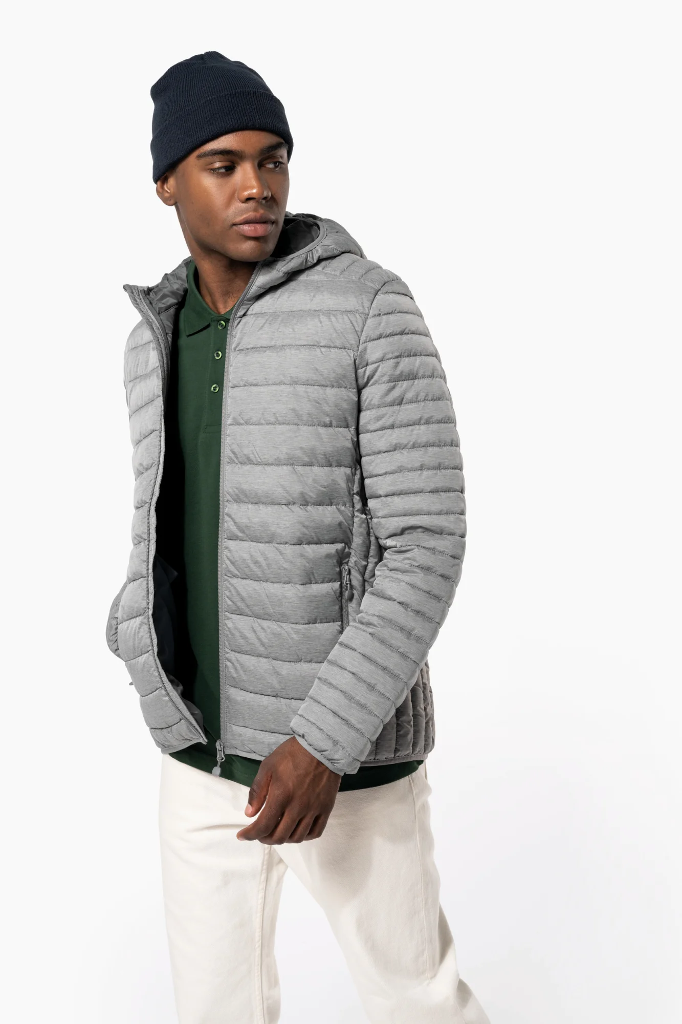 Kariban Men's lightweight hooded padded jacket