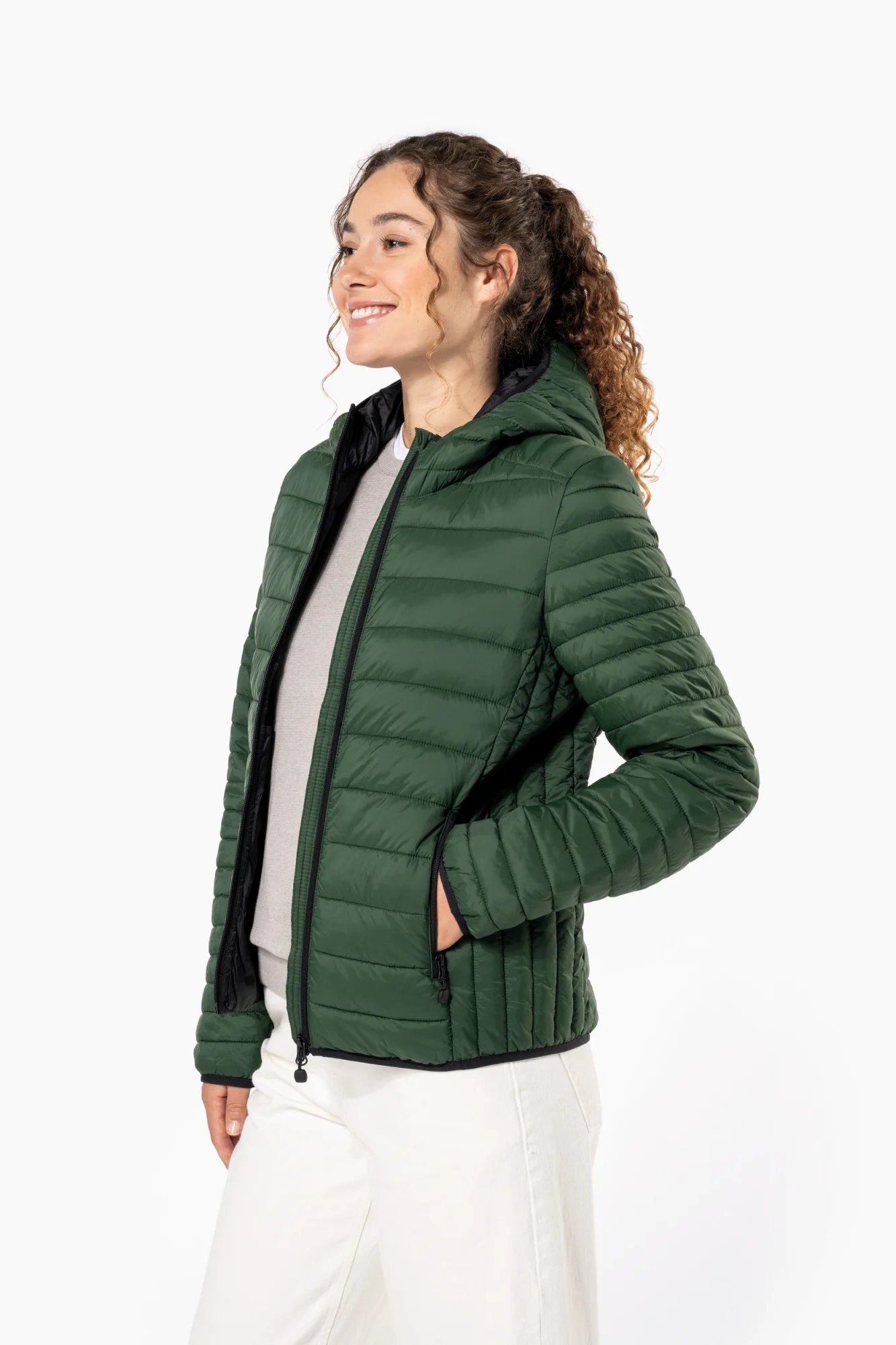 Kariban Ladies' lightweight hooded padded jacket