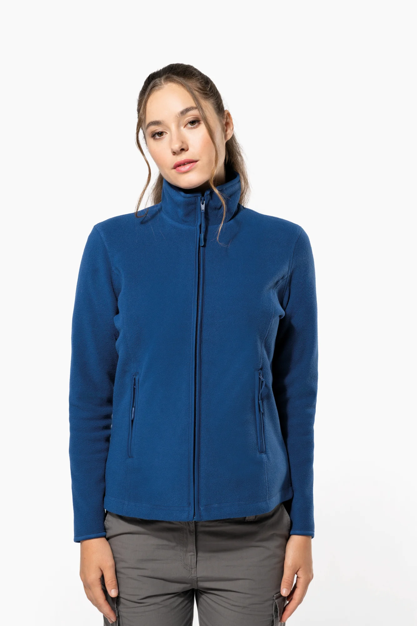 Kariban Microfleece met rits dames