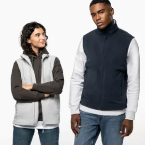 Kariban Ecologische uniseks bodywarmer van microfleece