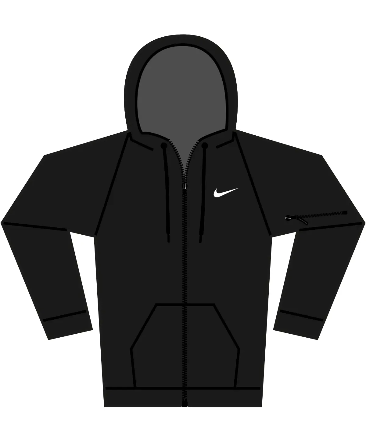 NK389 Black/ Black/ White