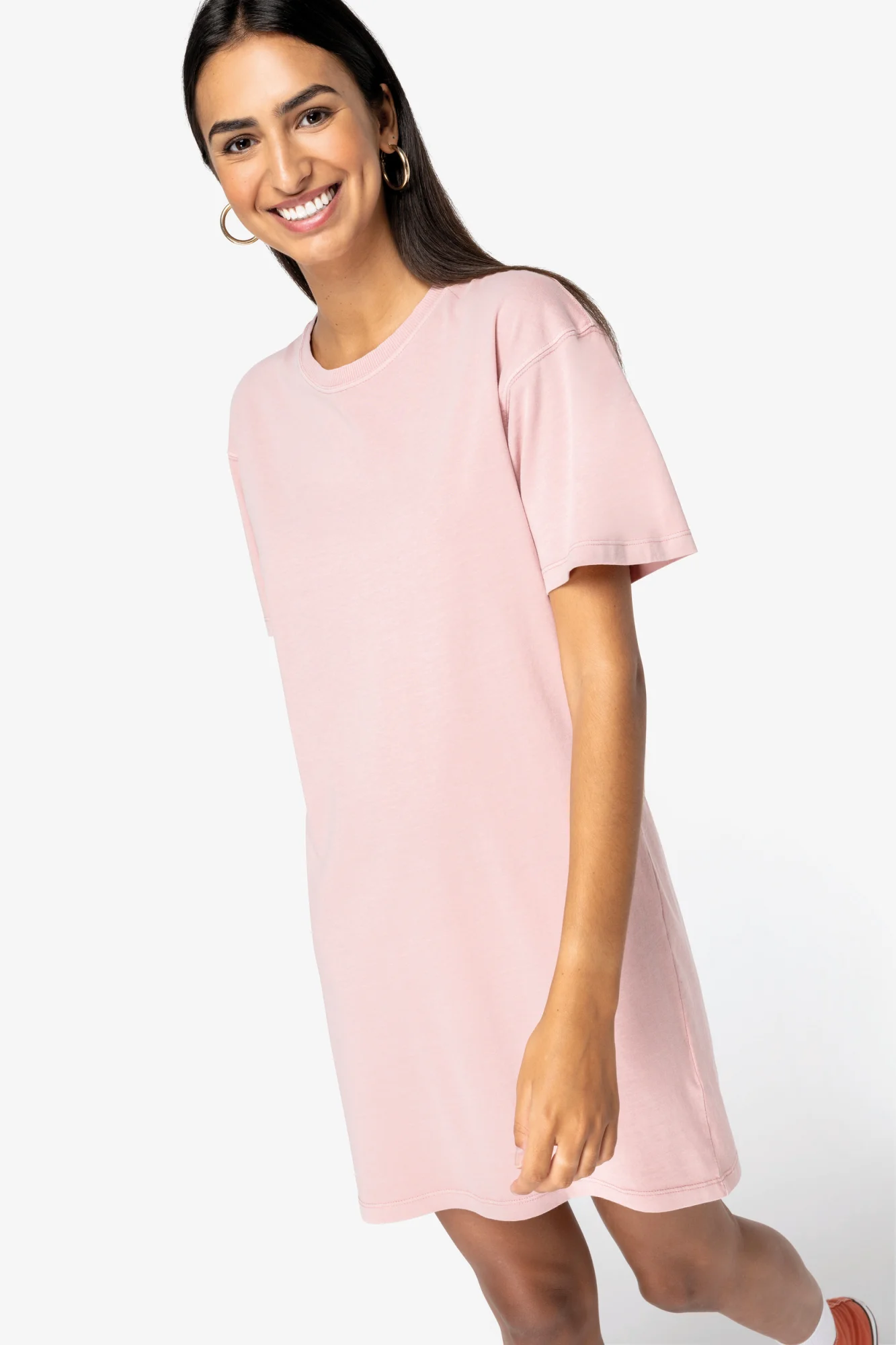Native Spirit Ecologische verwassen T-shirtjurk
