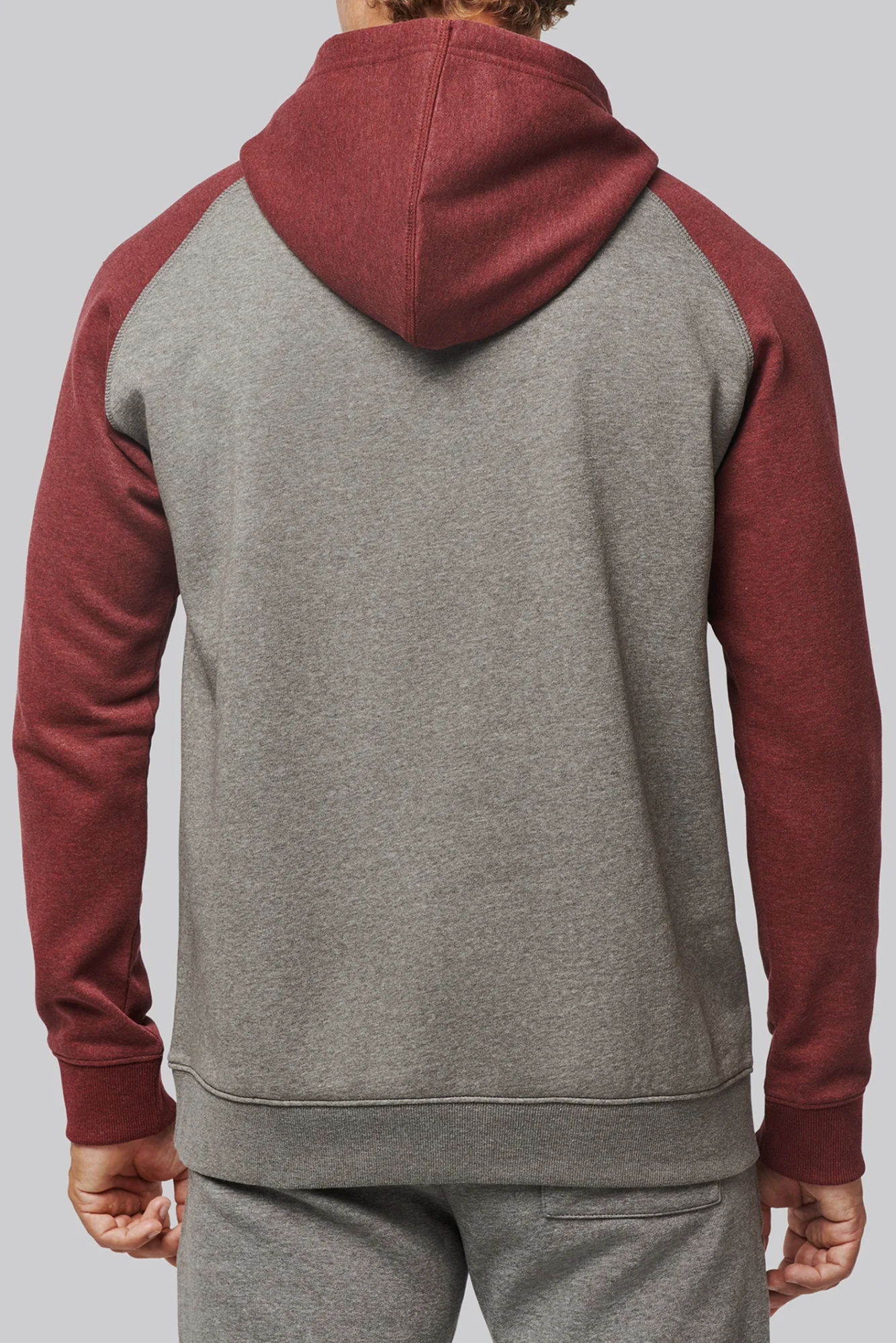 PROACT® Tweekleurige sweater met capuchon volwassene