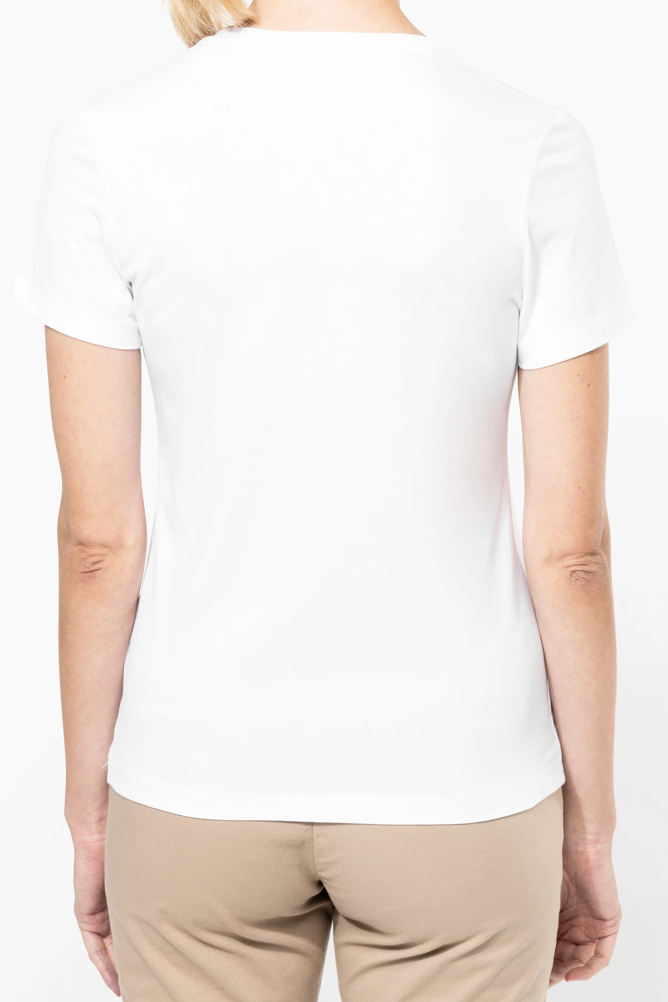 Kariban Premium Supima® dames-T-shirt V-hals korte mouwen