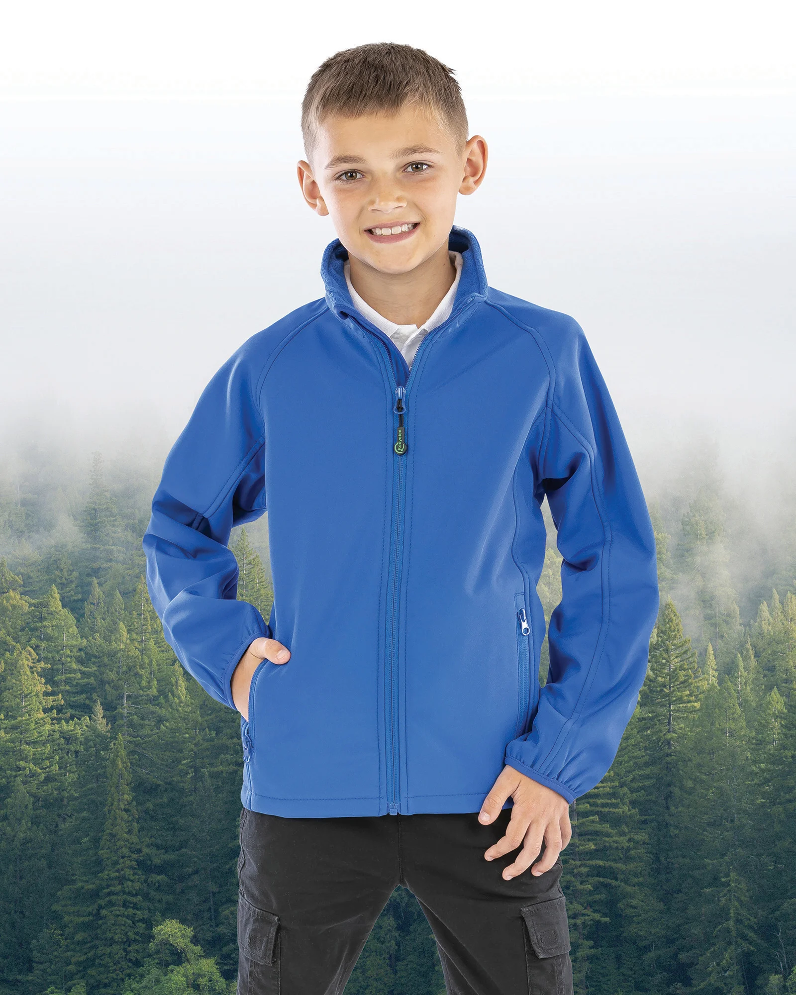 Result 2-laags gerecycled softshell kind