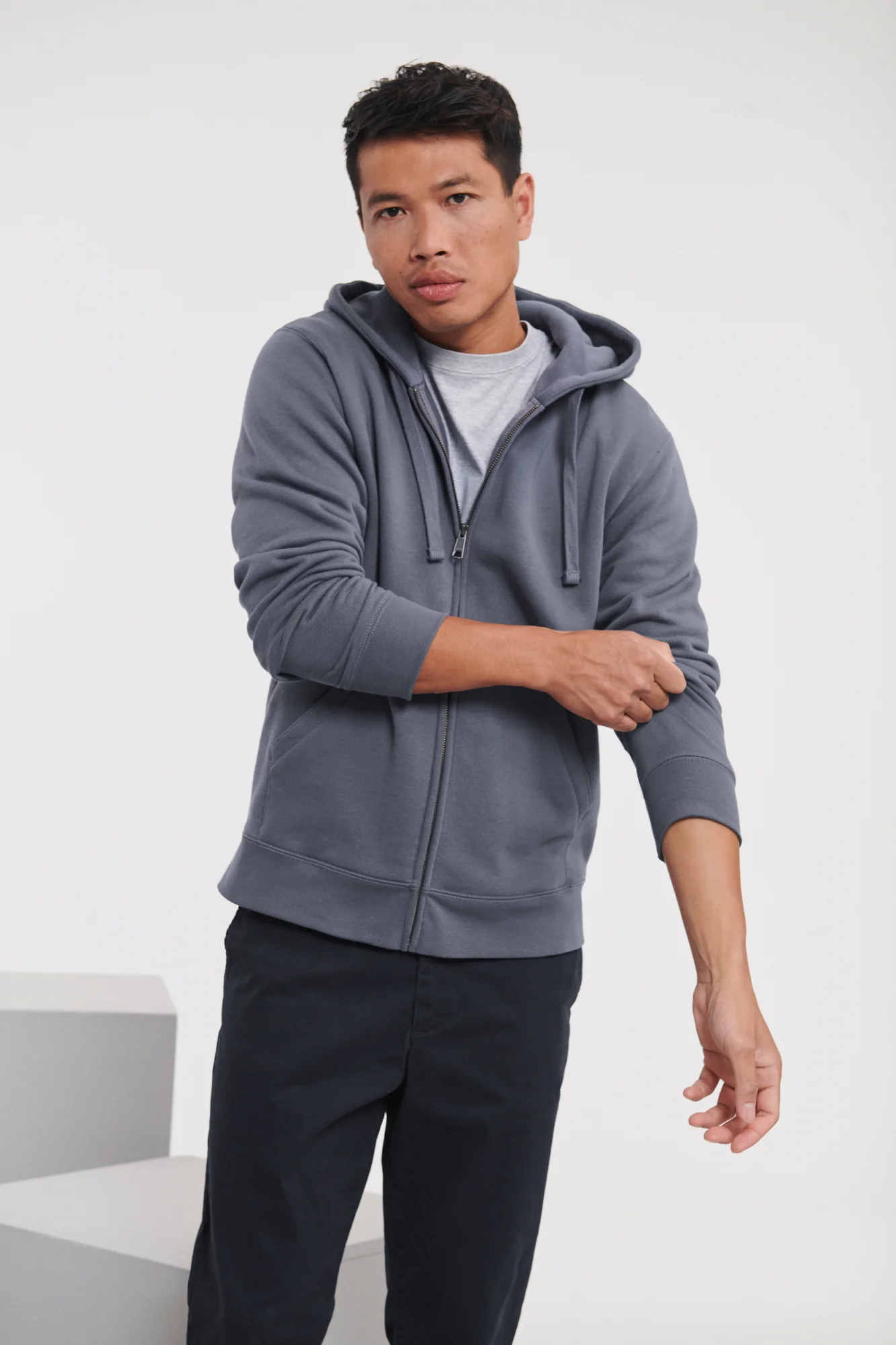 Russell Authentic Sweatvest met capuchon