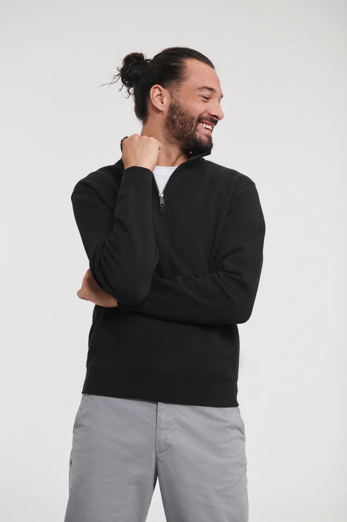 Russell Sweater met ritskraag Authentic