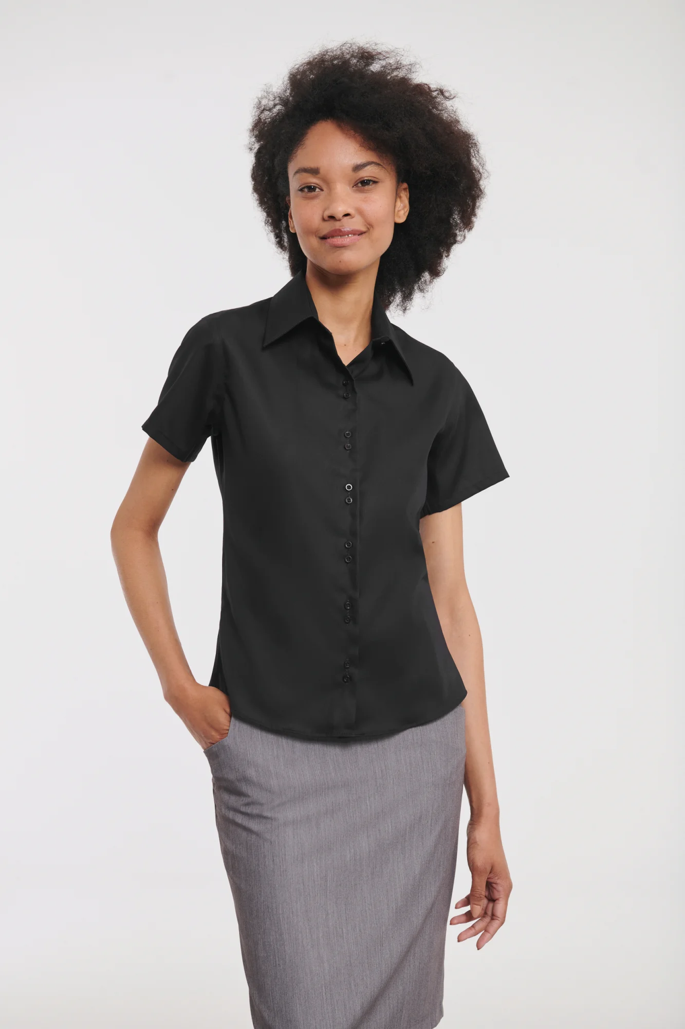 Russell Ladies' Short Sleeve Ultimate Non-iron Shirt