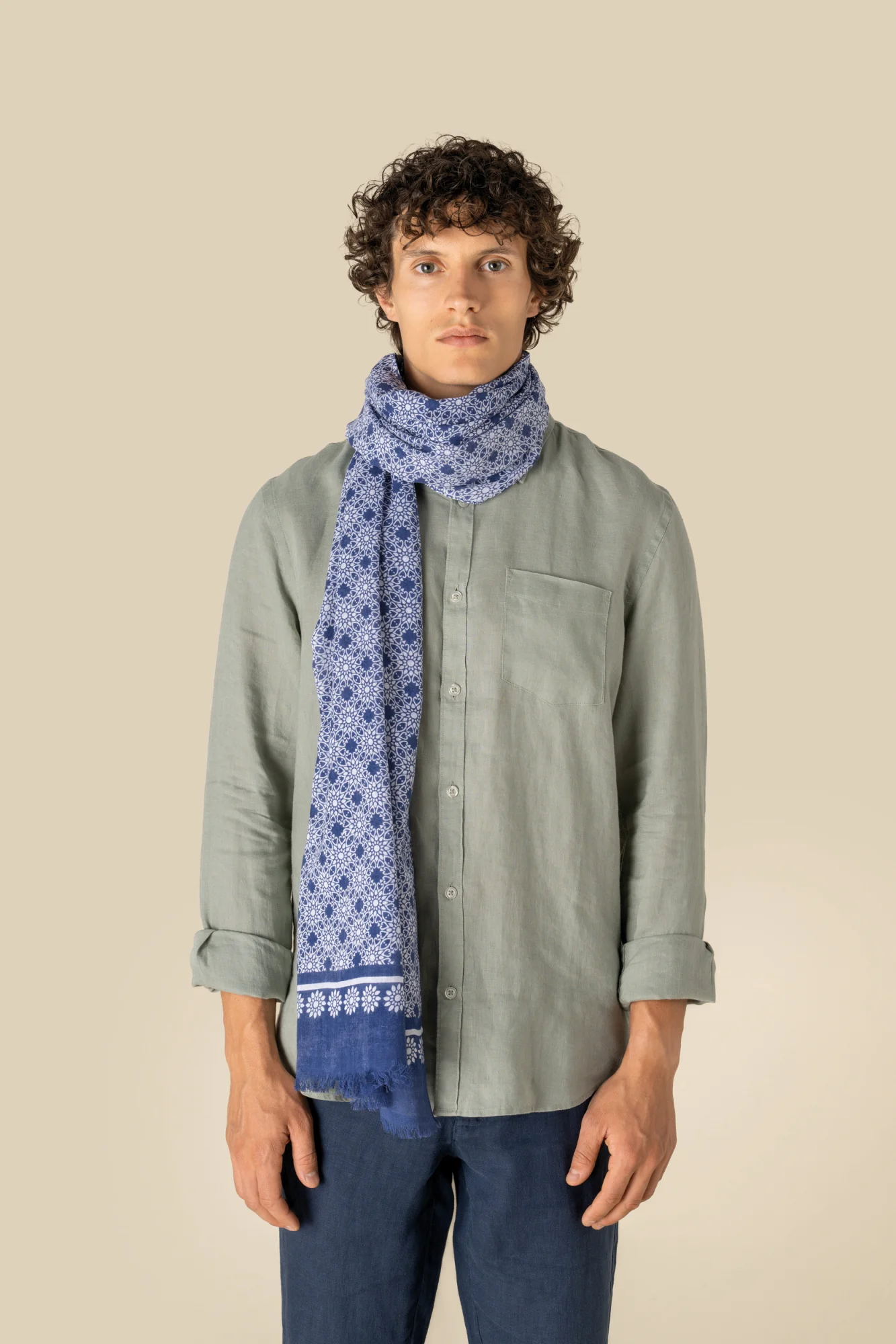 Spasso Uniseks tulbanddoek met bloemenmotief