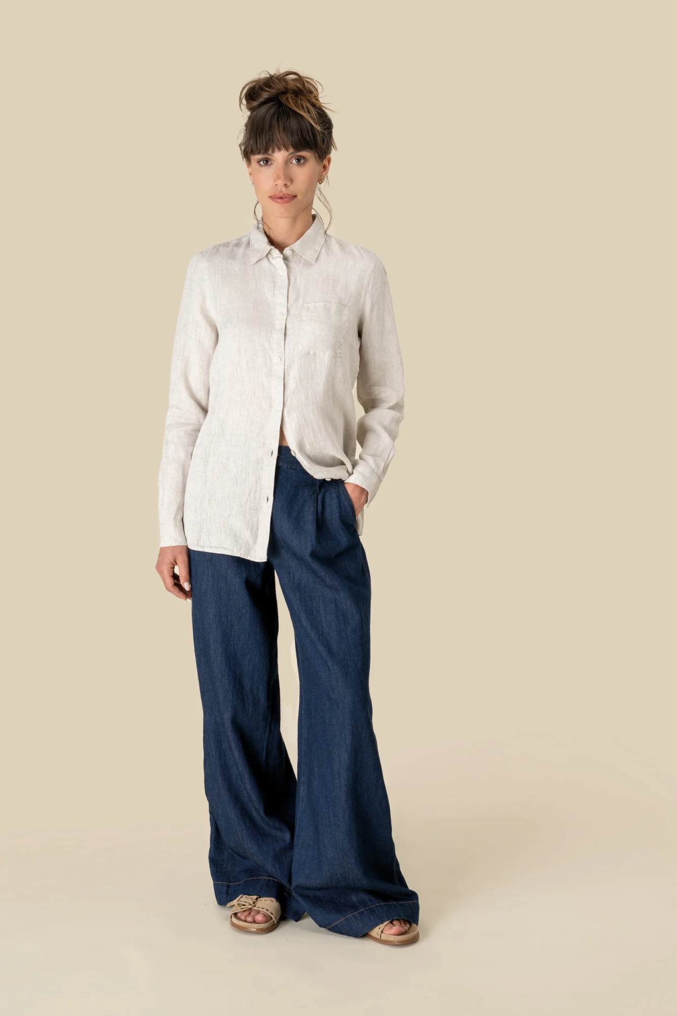 Spasso Linnen damesblouse