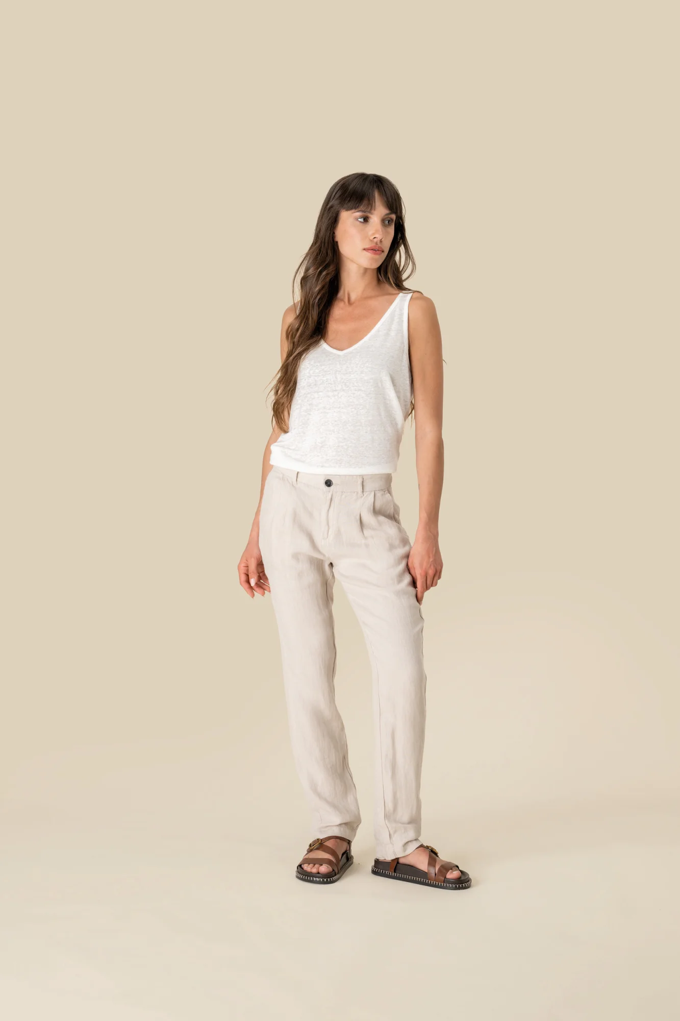 Spasso Linnen broek dames