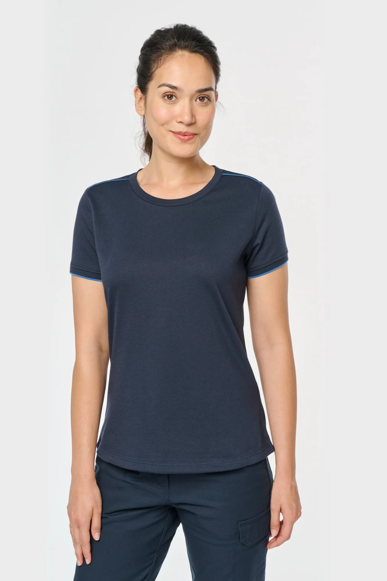 WK. Designed To Work Dames-T-shirt Day To Day korte mouwen