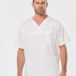 WK. Designed To Work Katoenen unisex tuniek met korte mouwen