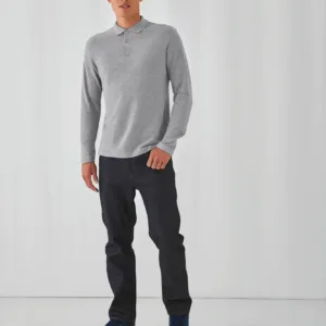 B&C ID.001 Men's long-sleeve polo shirt