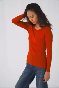 B&C Ladies' organic Inspire long-sleeve T-shirt