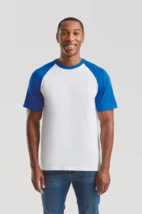 Fruit of the Loom Valueweight Baseball T met korte mouwen