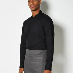 Kustom Kit Tailored Fit Mandarin Collar Shirt