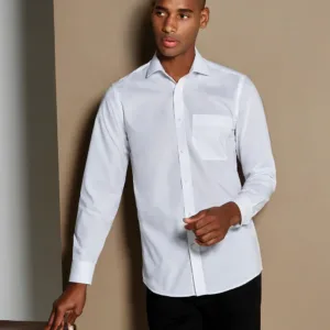 Kustom Kit Tailored Fit Poplin Shirt