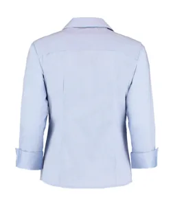 Kustom Kit Women`s Tailored Fit Premium Oxford 3/4 Shirt