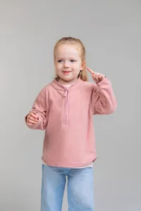 Larkwood Kinderfleece met1/4 rits