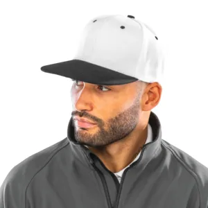 Result Tweekleurige bronx original snapbackpet met platte klep
