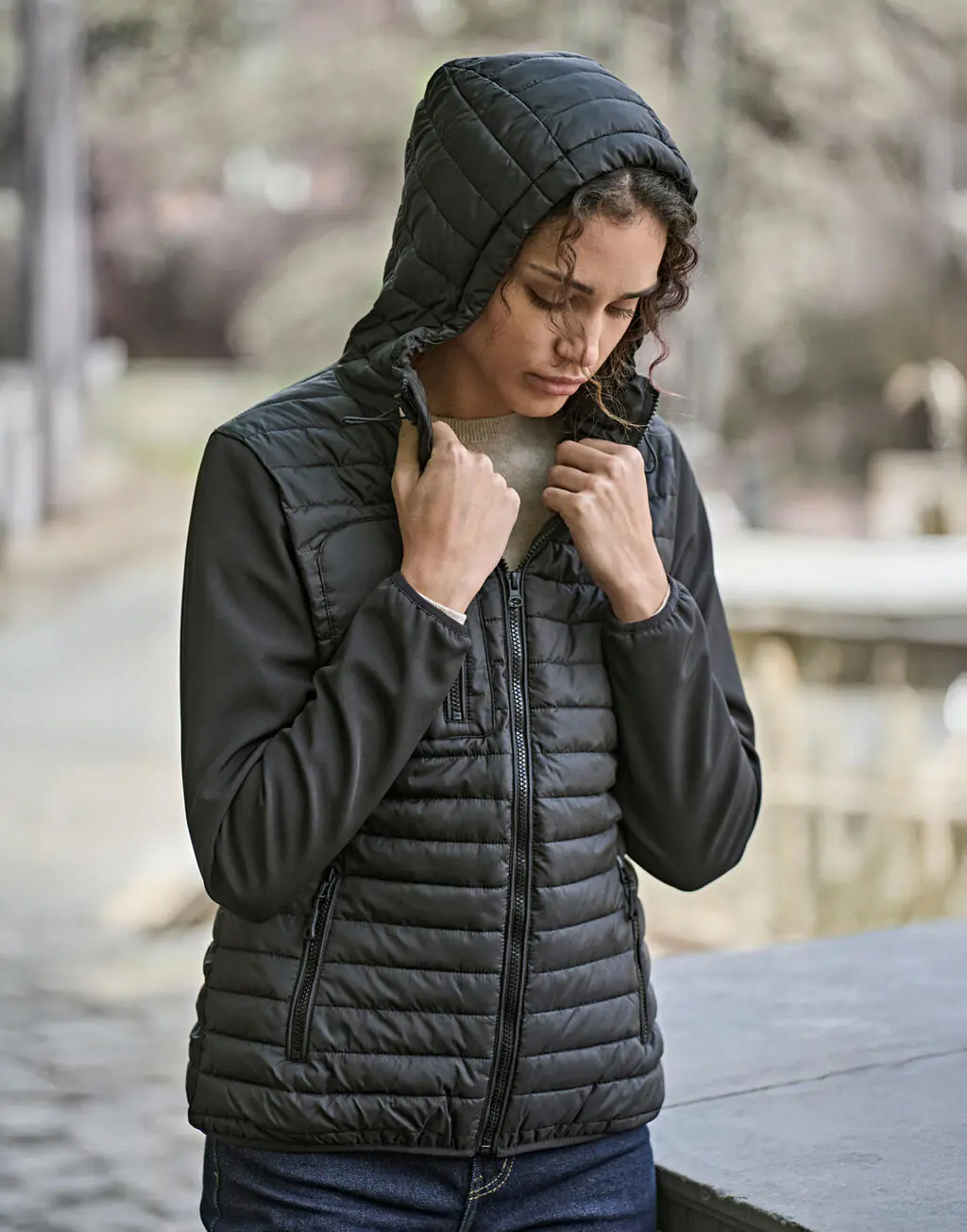 tee-jays-ladies-hooded-crossover-jacket-9629 Tee Jays Ladies` Hooded Crossover Jacket