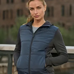 Tee Jays Womens Hybrid-Stretch Hooded Jacket