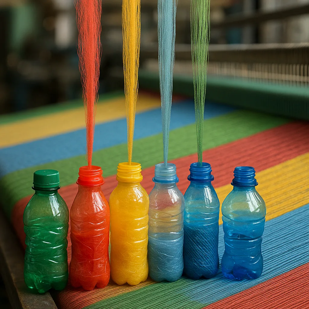 Deels gerecycled materiaal