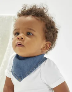 BabyBugz Baby Rocks Denim Bandana Bib