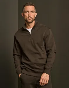 Tee Jays Ribbed Interlock Half Zip