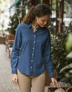 Tee Jays Women`s Denim Shirt