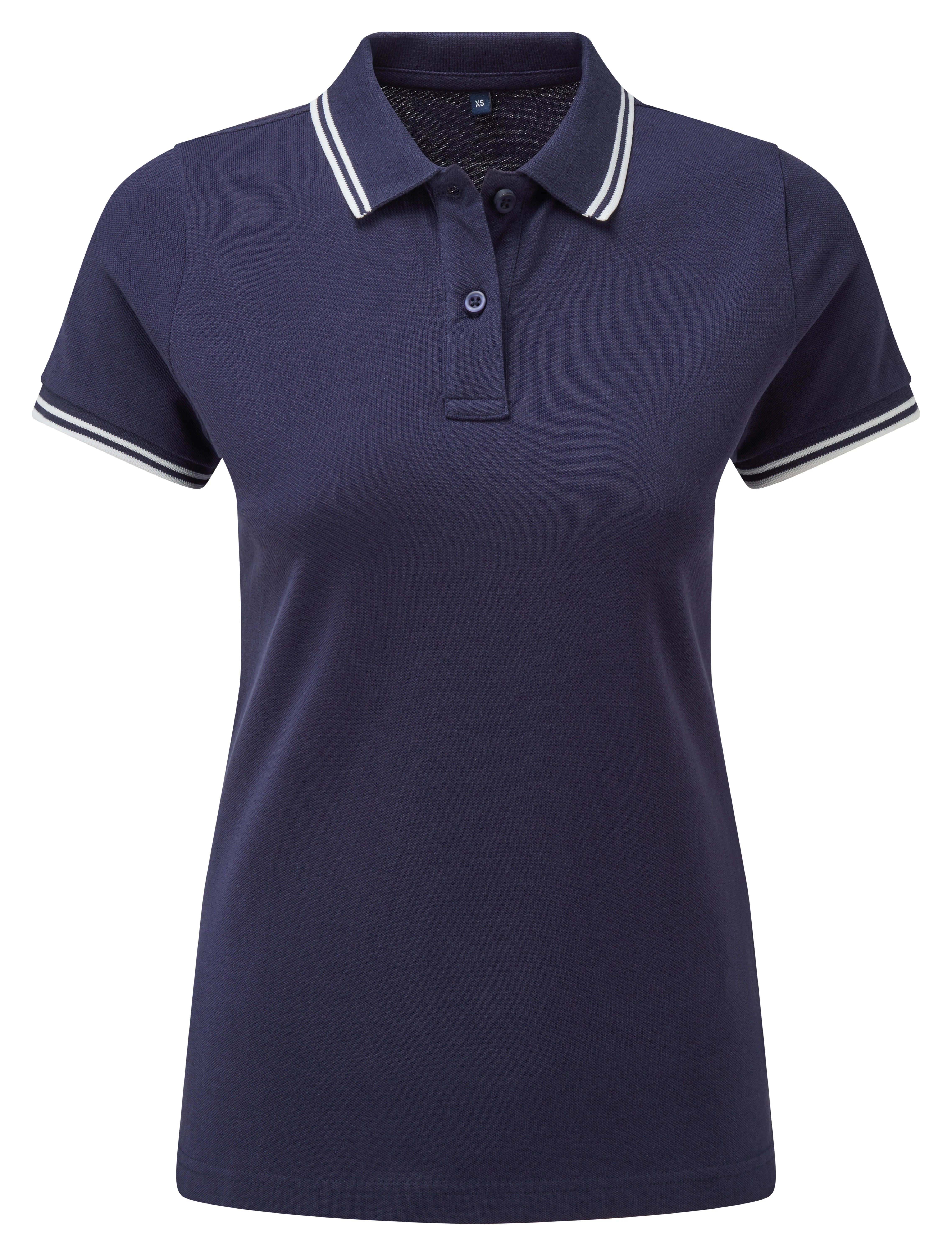 Women's classic fit tipped polo