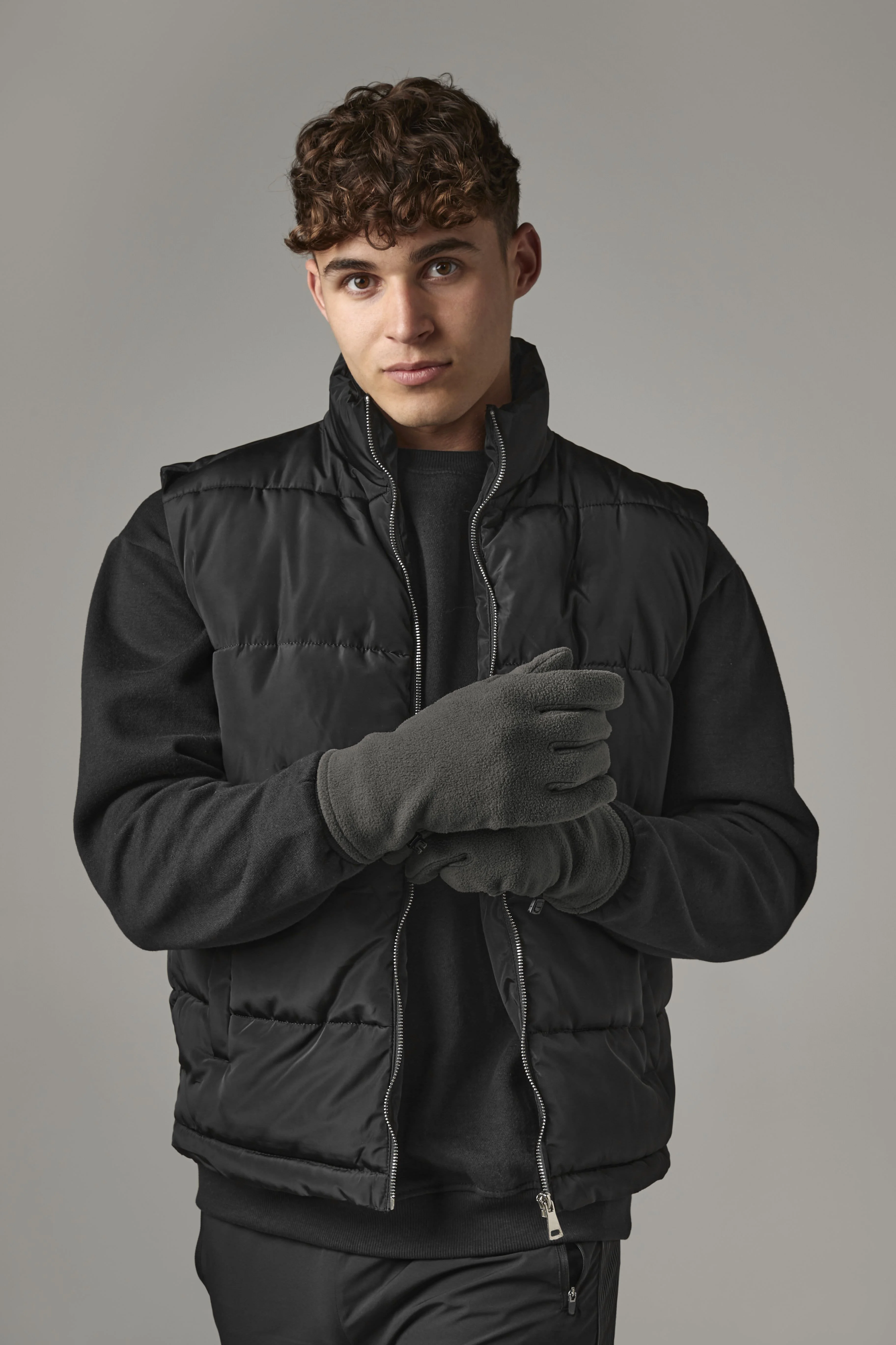 Recycled fleece gloves