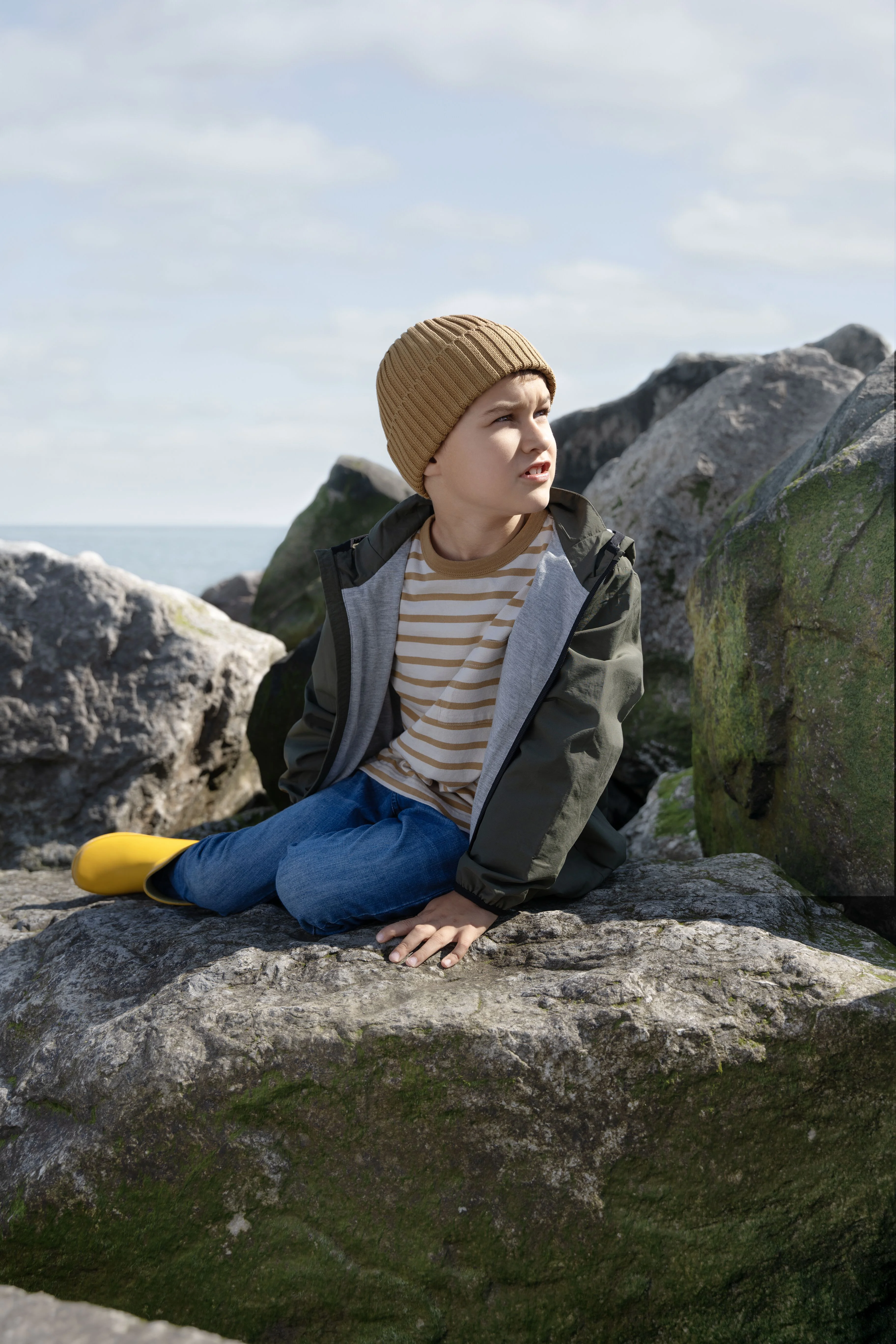 Beechfield® Kindermuts van biokatoen