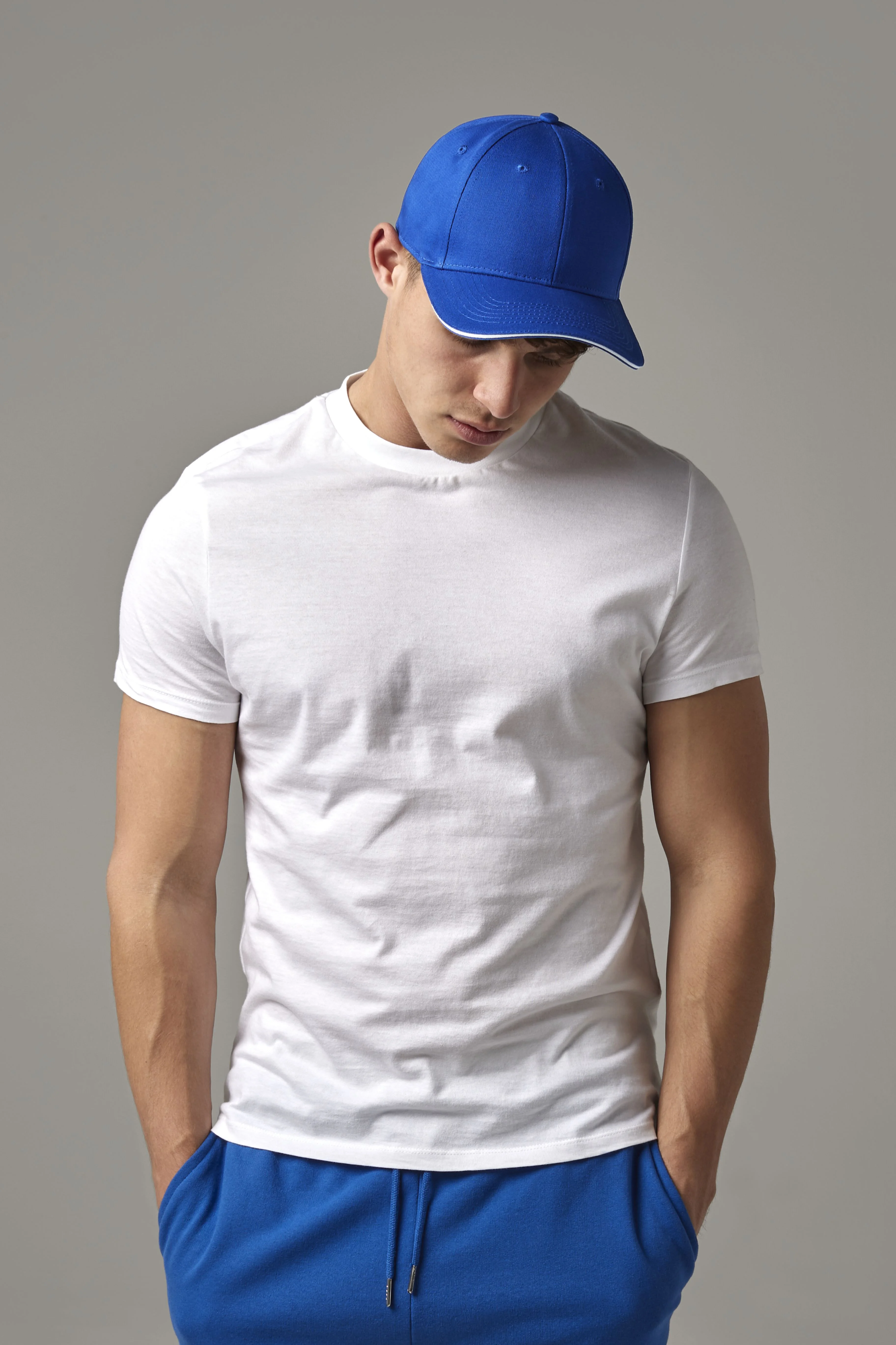 EarthAware® classic organic cotton 6-panel cap – sandwich peak