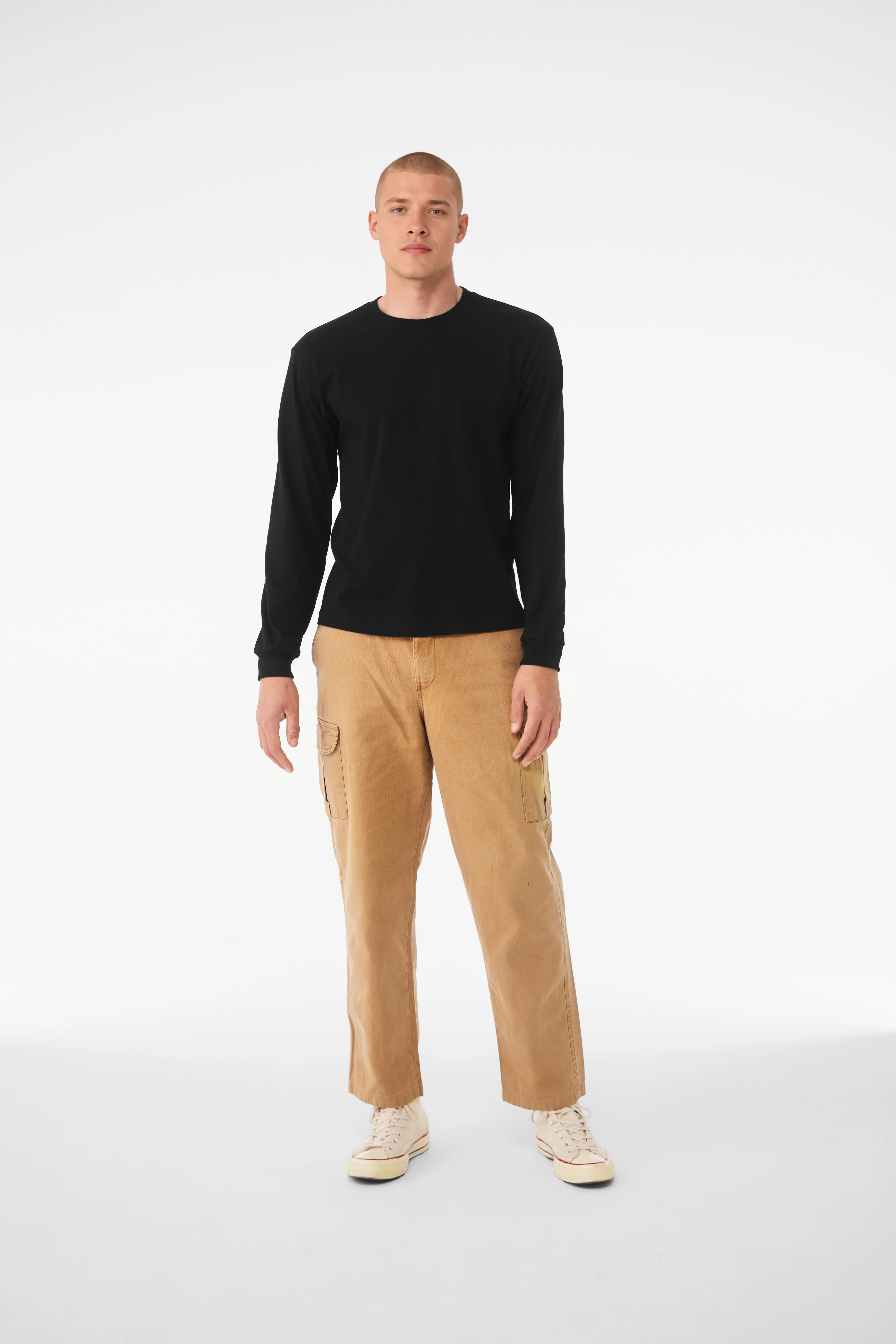 Unisex heavy boxy long sleeve tee