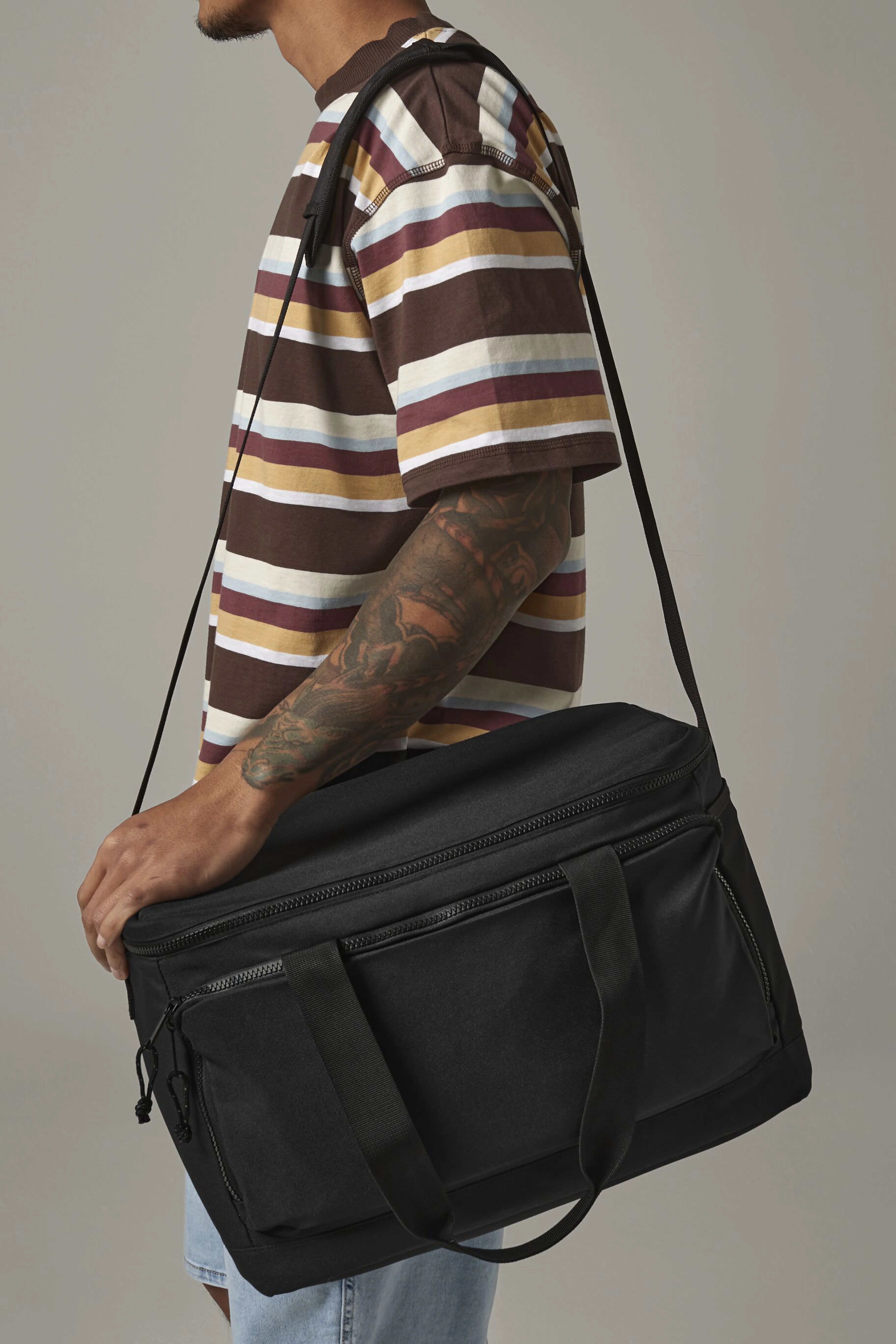 Recycled large cooler shoulder bag