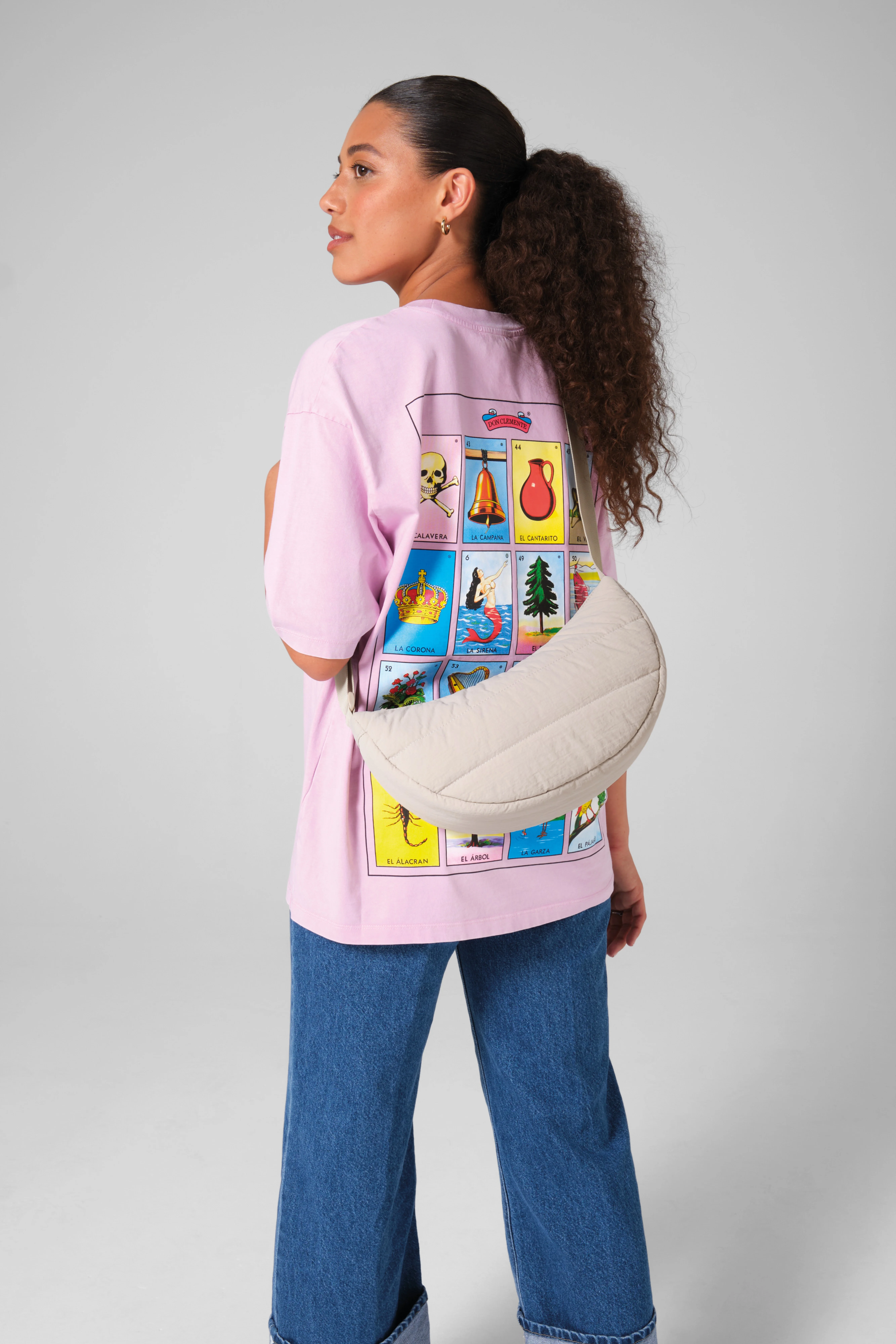 Quilted cross-body bag