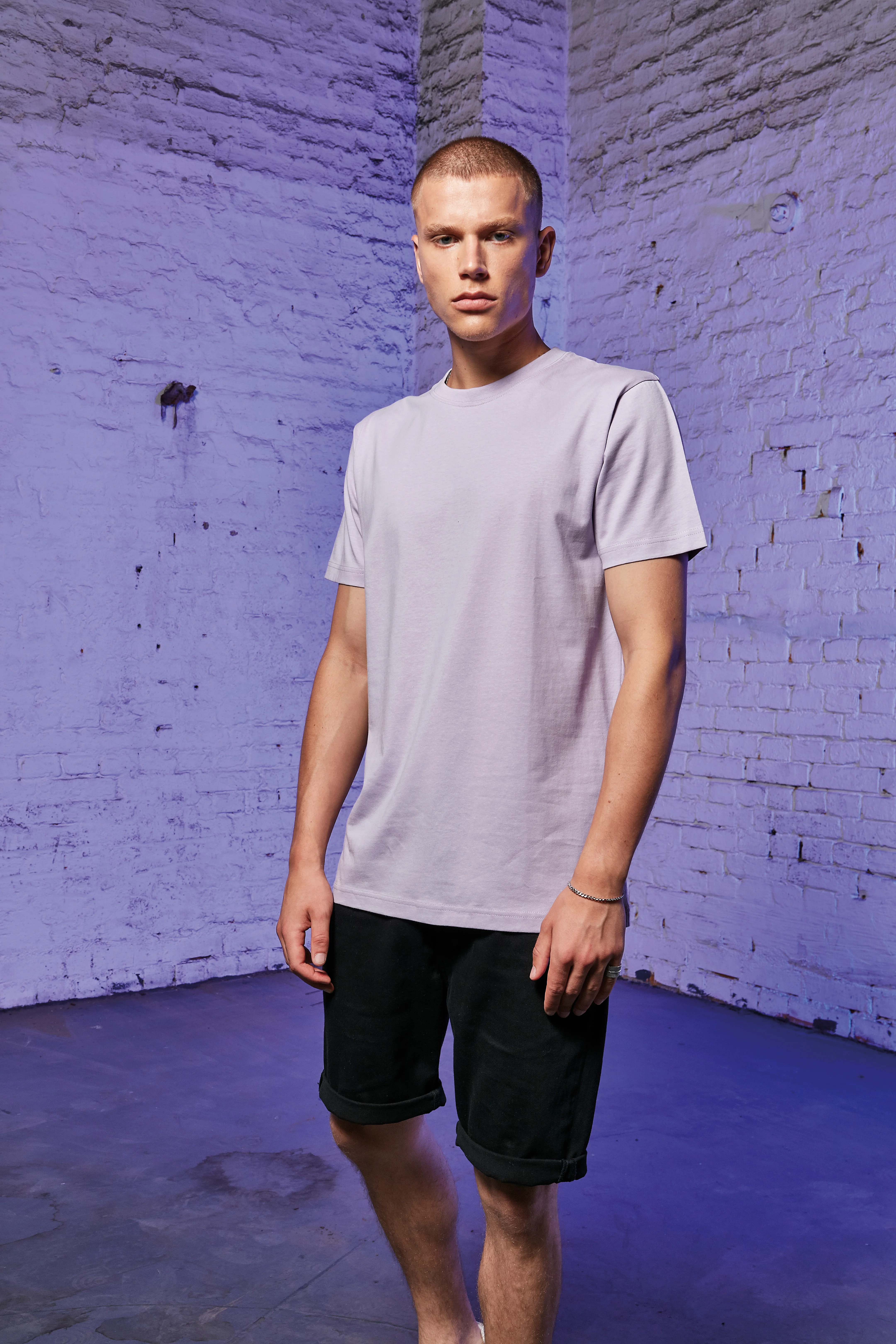 Build your brand T-shirt met ronde hals