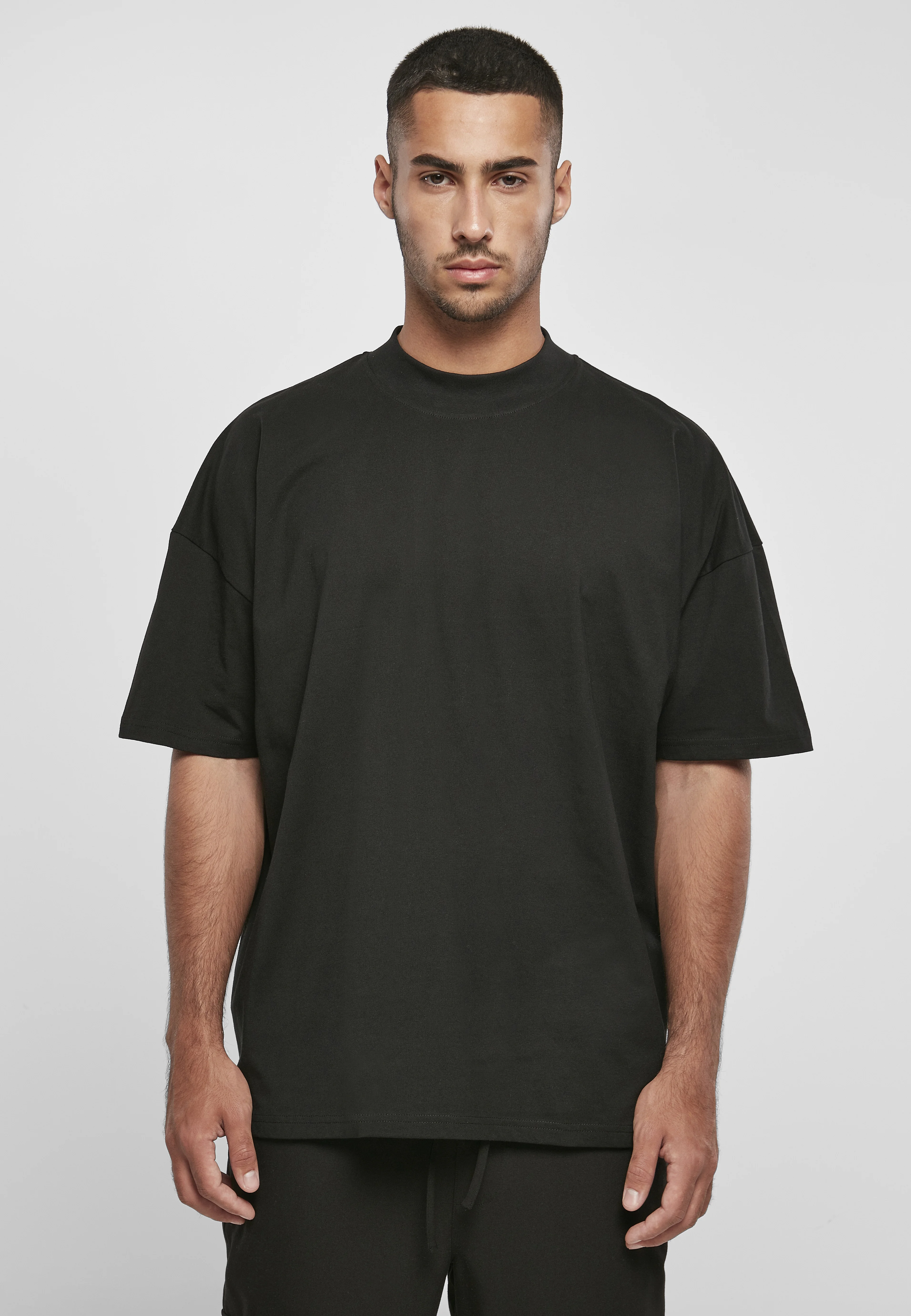 Oversized mock neck tee