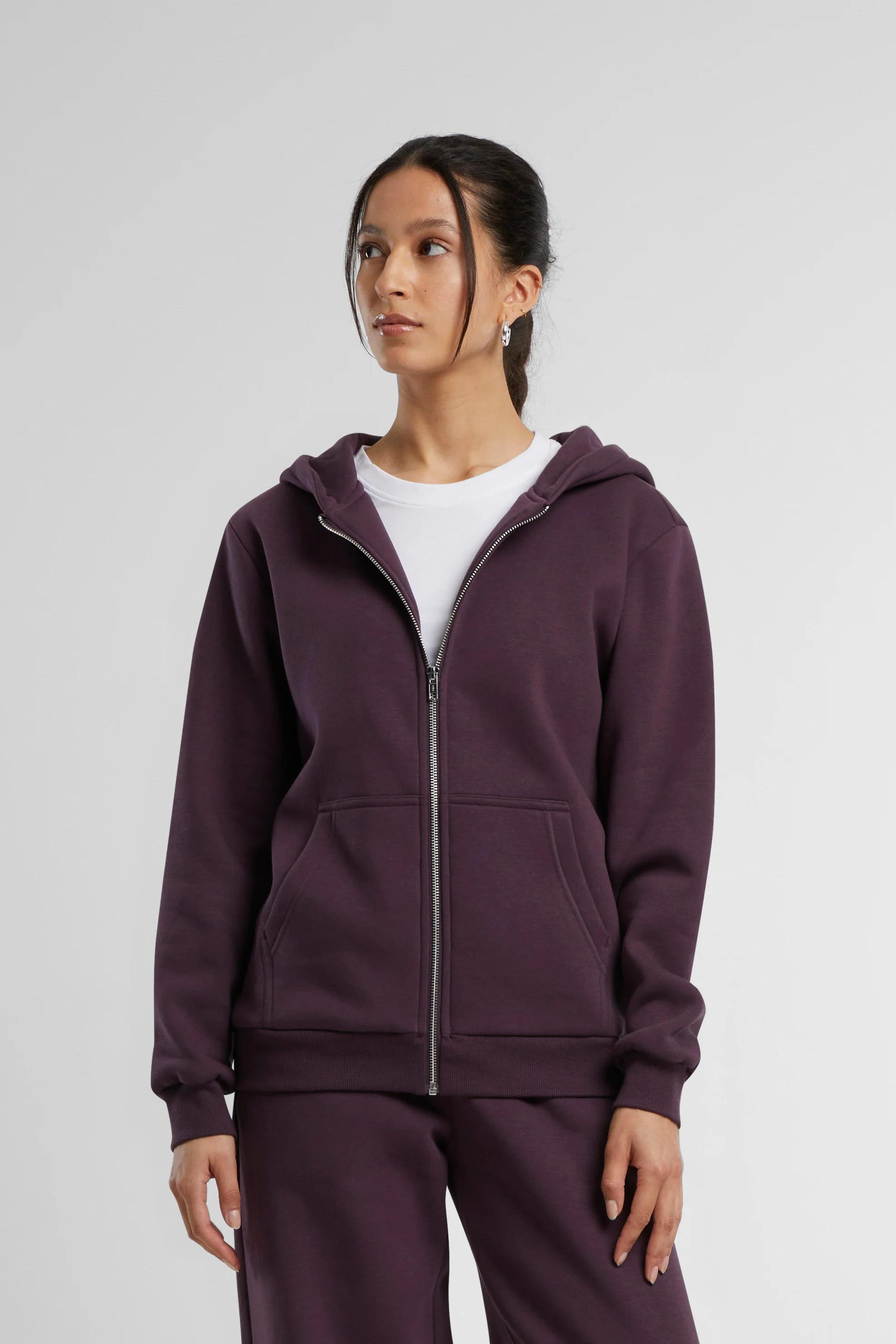 Women’s fluffy zip hoodie