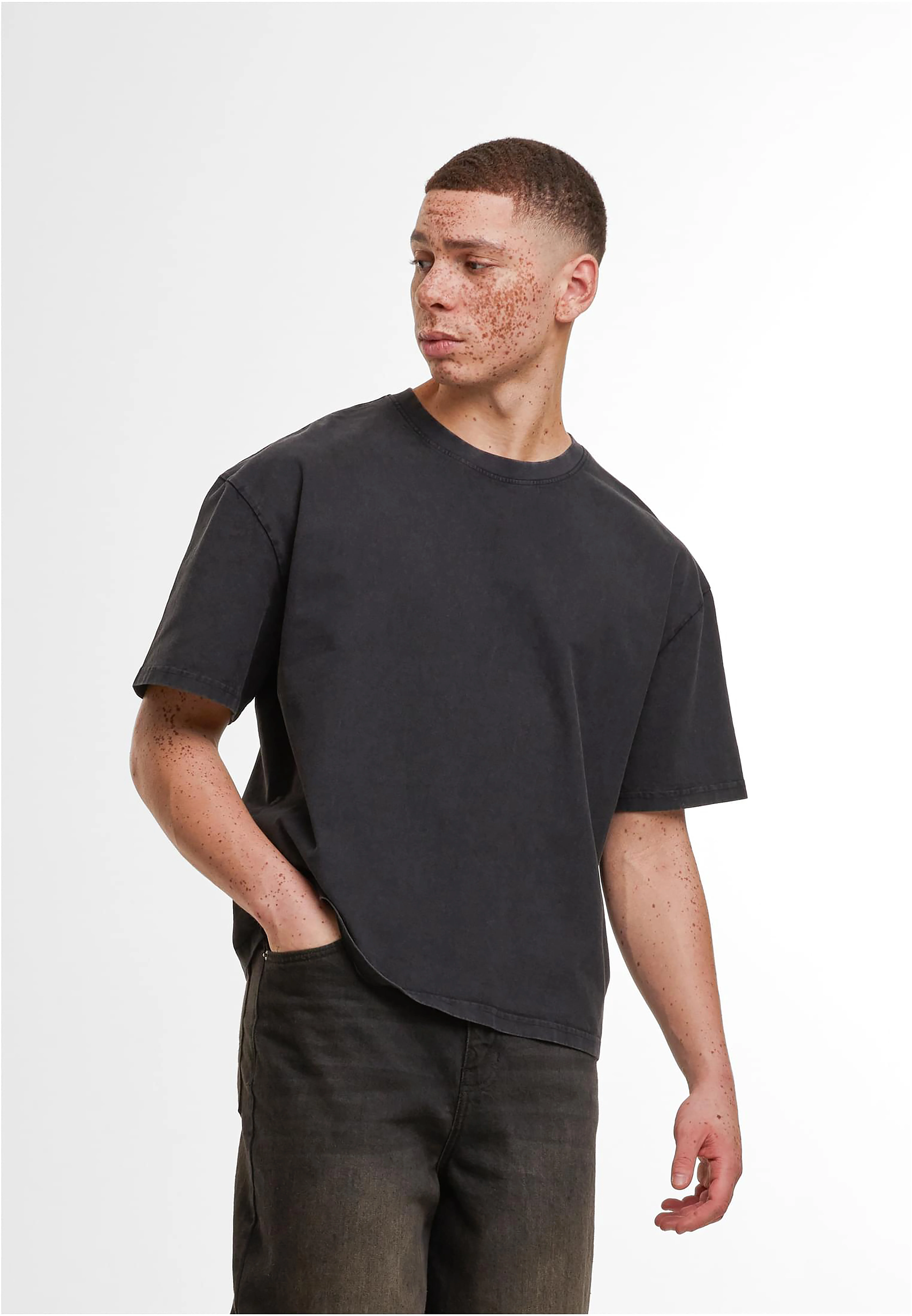 Vintage cropped heavy oversized tee