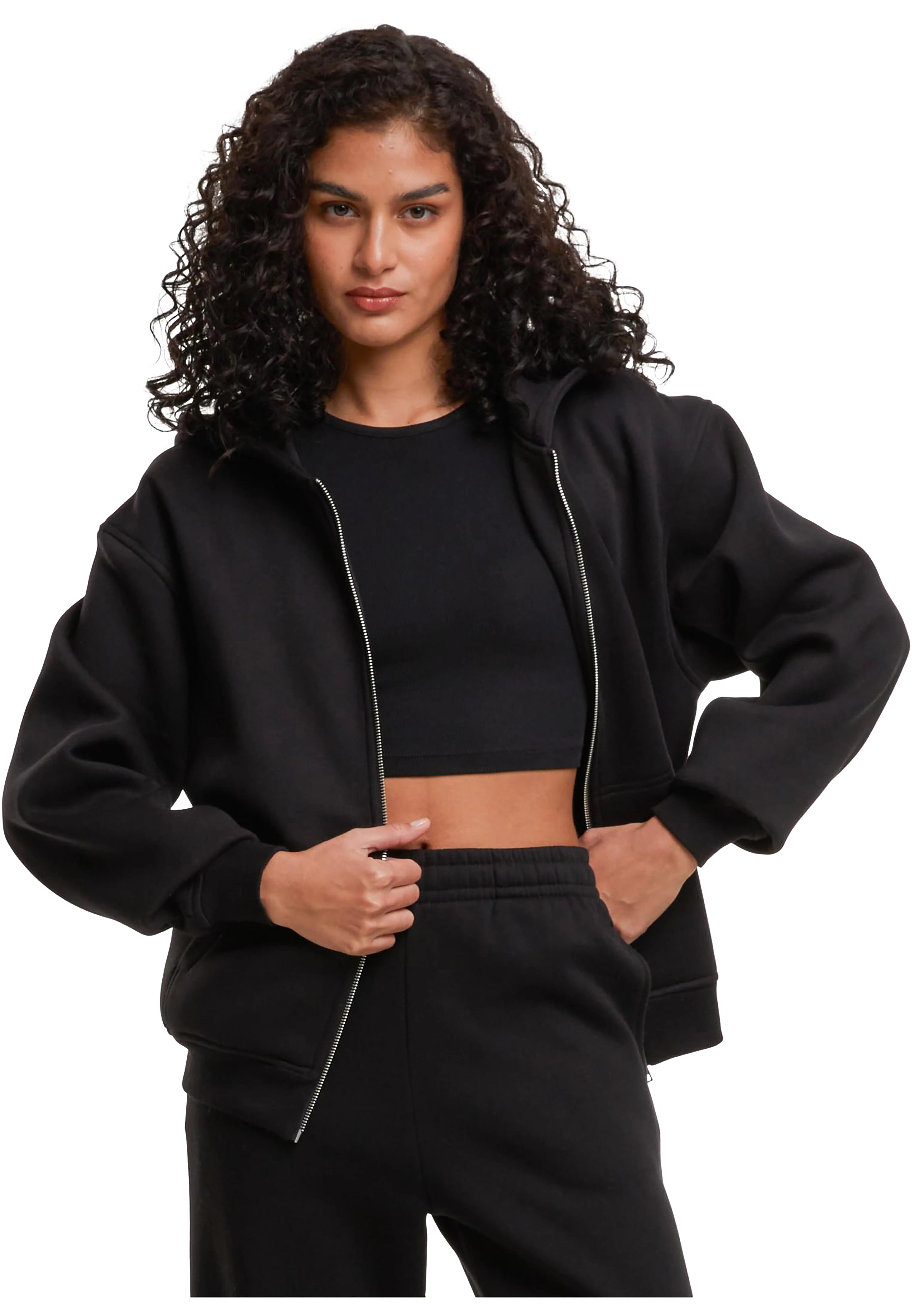 Women’s loose-fit zip hoodie