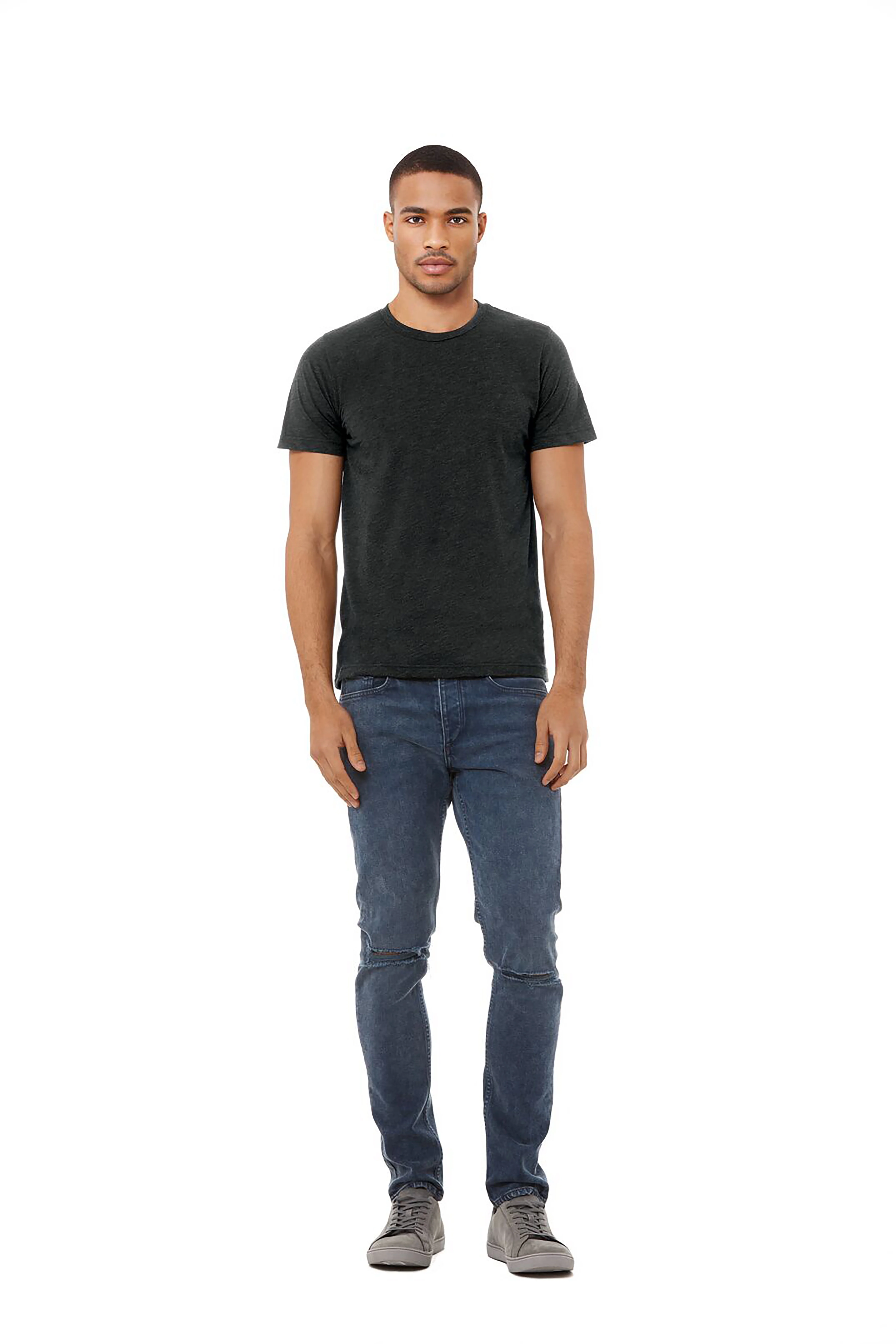 Unisex triblend crew neck t-shirt